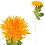 CHRYZANTEMA KWIAT SZTUCZNY do wazonu żółta 64 cm