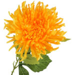 CHRYZANTEMA KWIAT SZTUCZNY do wazonu żółta 64 cm - obrazek 3