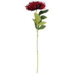 CHRYZANTEMA KWIAT SZTUCZNY do wazonu ciemno czerwona 64 cm - obrazek 2