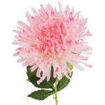 CHRYZANTEMA KWIAT SZTUCZNY do wazonu jasno-różowa 64 cm - obrazek 3