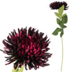 CHRYZANTEMA KWIAT SZTUCZNY do wazonu bordowa 64 cm