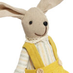 Zając siedzący Ozdoba Wielkanocna Figurka w żółtych spodniach 30 cm - obrazek 3