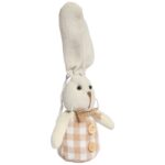 Zając STOJĄCY lniany Ozdoba Wielkanocna Figurka 20 cm CH - obrazek 2