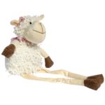 Baranek siedzący Ozdoba Wielkanocna Figurka pluszowa 50 cm biała