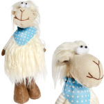 Pluszowa owieczka 42 cm ozdoba wielkanocna figurka świąteczna