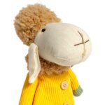 Baranek siedzący Ozdoba Wielkanocna Figurka w żółtej sukience 48 cm - obrazek 2