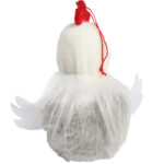 Kurka pluszowa zawieszka Ozdoba Wielkanocna Figurka 11 cm szara - obrazek 3