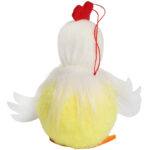 Kurka pluszowa zawieszka Ozdoba Wielkanocna Figurka 11 cm żółta - obrazek 3