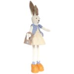 Zając w sukience z torebką Ozdoba Wielkanocna Figurka 60 cm - obrazek 3