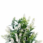 BUKIET 5 GAŁĄZEK TAWUŁKI 28 CM KOLOR BIAŁY - obrazek 2