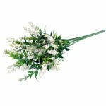 BUKIET 5 GAŁĄZEK TAWUŁKI 28 CM KOLOR BIAŁY - obrazek 3