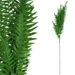 PAPROĆ JAK ŻYWA SZTUCZNA PAPROTKA GAŁĄZKA SILIKONOWA 5 LIŚCI  93 cm