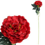 PIWONIA KWIAT SZTUCZNY do wazonu czerwona PEONIA 72 cm