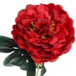 PIWONIA KWIAT SZTUCZNY do wazonu czerwona PEONIA 72 cm - obrazek 3