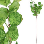 SZTUCZNE KWIATY EUKALIPTUS LIŚCIE 84 cm GAŁĄZKA DEKORACYJNA ZIELONA