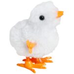 NAKRĘCANY KURCZACZEK ŻÓŁTA KURKA NAKRĘCANA TUPTA CHODZI 9 cm KURCZAK BIAŁY