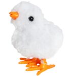 NAKRĘCANY KURCZACZEK ŻÓŁTA KURKA NAKRĘCANA TUPTA CHODZI 9 cm KURCZAK BIAŁY - obrazek 2