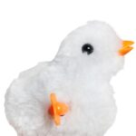 NAKRĘCANY KURCZACZEK ŻÓŁTA KURKA NAKRĘCANA TUPTA CHODZI 9 cm KURCZAK BIAŁY - obrazek 3