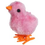 NAKRĘCANY KURCZACZEK ŻÓŁTA KURKA NAKRĘCANA TUPTA CHODZI 9 cm KURCZAK RÓŻOWY - obrazek 2