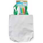 Torba wielkanocna do kolorowania + pisaki 33 x 22 cm kwiaty - obrazek 3