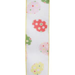 WSTĄŻKA DEKORACYJNA Z JAJKAMI BIAŁA 2,7M WIOSNA/WIELKANOC - obrazek 3