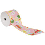 WSTĄŻKA DEKORACYJNA Z JAJKAMI RÓŻOWA 2,7M WIOSNA/WIELKANOC - obrazek 2