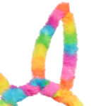 Opaska z uszami kolorowa tęczowa opaska na głowę - obrazek 2