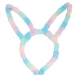 Opaska z uszami kolorowa tęczowa opaska na głowę II