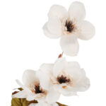 GAŁĄZKA 4 JESIENNYCH KWIATÓW do wazonu białe ANEMONY 90 cm - obrazek 3