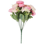 BUKIET 12 PIWONII PEONII KOMPOZYCJA DO WAZONU W KOLORACH RÓŻU 36 CM - obrazek 2