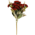 BUKIET 9 SŁONECZNIKÓW Z DODATKAMI sztuczne kwiaty do wazonu KOMPOZYCJA  brązowa 43 cm - obrazek 2