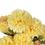 BUKIET 9 CHRYZANTEM sztucznych kwiatów ZŁOCIENI do wazonu KOMPOZYCJA ŻÓŁTA - obrazek 3