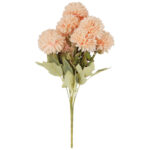 BUKIET 9 CHRYZANTEM sztucznych kwiatów ZŁOCIENI do wazonu KOMPOZYCJA KREMOWA - obrazek 2