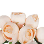 BUKIET 7 PIWONII sztuczne kwiaty do wazonu KOMPOZYCJA kremowa 48 cm - obrazek 3