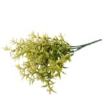 BUKIET 6 GAŁĄZEK BUKSZPANU 34 CM KOLOR ZIELONO ŻÓŁTY - obrazek 3