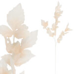 LIŚĆ KLONU SZTUCZNY DODATEK do wazonu kremowy 100 cm