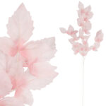 LIŚĆ KLONU SZTUCZNY DODATEK do wazonu różowy 100 cm