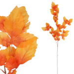 LIŚĆ KLONU SZTUCZNY DODATEK do wazonu pomarańczowy 100 cm