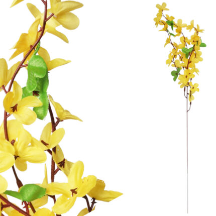 FORSYCJA SZTUCZNE KWIATY FORSYCJE GAŁĄZKI DEKORACYJNE WIELKANOC ŻÓŁTA