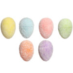 JAJKA ZAWIESZKI W WYTŁACZANCE 7CM 6SZT PASTELOWE - obrazek 3
