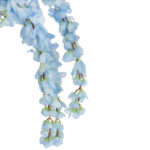 Wisteria Sztuczne Kwiaty Girlanda Glicynia Kwiaty Wiszące Balkon Taras Ślub niebieska - obrazek 3