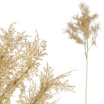 TAWUŁKA ASTILBE sztuczna gałązka dodatek do kompozycji brązowa 94 cm