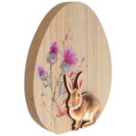 Drewniane JAJKO z dekoracją do postawienia 15 cm II - obrazek 2