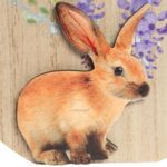 Drewniane JAJKO z dekoracją do postawienia 15 cm - obrazek 3