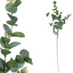 EUKALIPTUS GAŁĄZKA SZTUCZNA dodatek do kompozycji ciemno-zielony 90 cm