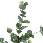 EUKALIPTUS GAŁĄZKA SZTUCZNA dodatek do kompozycji ciemno-zielony 90 cm - obrazek 3