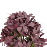 GAŁĄZKA KWIATÓW do wazonu HORTENSJA BUKIETOWA bordowa 58 cm - obrazek 3