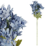 GAŁĄZKA KWIATÓW do wazonu HORTENSJA BUKIETOWA niebieska 58 cm