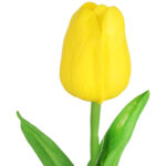 Tulipan Silikonowy Gumowy Tulipan Do Dekoracji Jak Żywy 32 cm żółty - obrazek 3