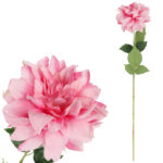 DALIA sztuczny kwiat do wazonu GEORGINIA różowa 64 cm